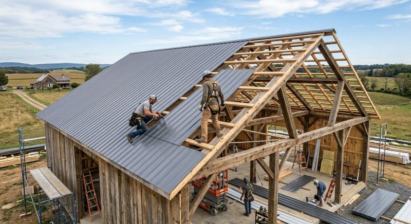 Barn Roof Construction in Cumming, GA