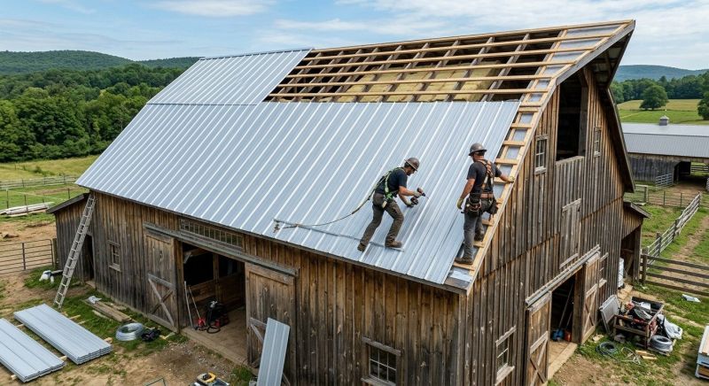 Barn Roof Installation in Cumming, GA