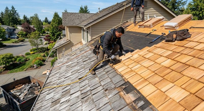 Cedar Roof Replacement in Woodstock, GA