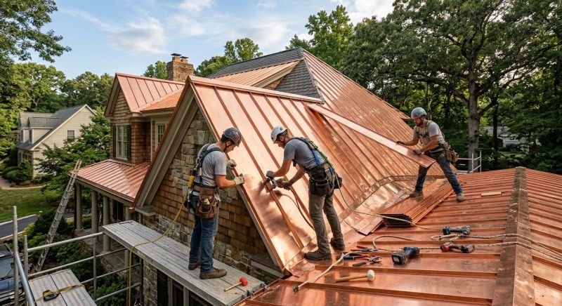 Copper Roof Installation in Cumming, GA