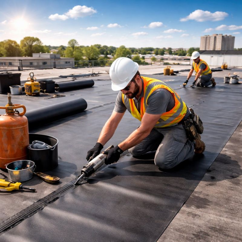 Epdm Roof Installation in Hoschton, GA