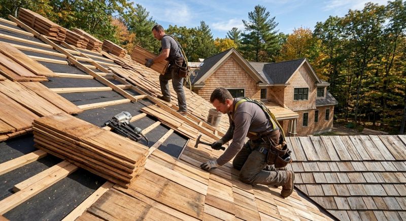 Natural Wood Roof Installation in Cumming, GA