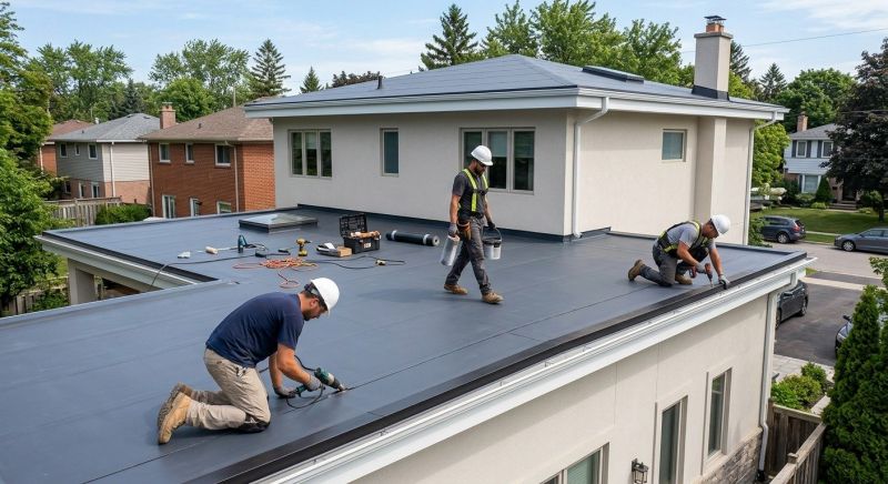 Rubber Roof Installation in Cumming, GA