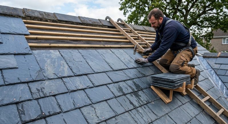 Slate Roof Construction in Duluth, GA
