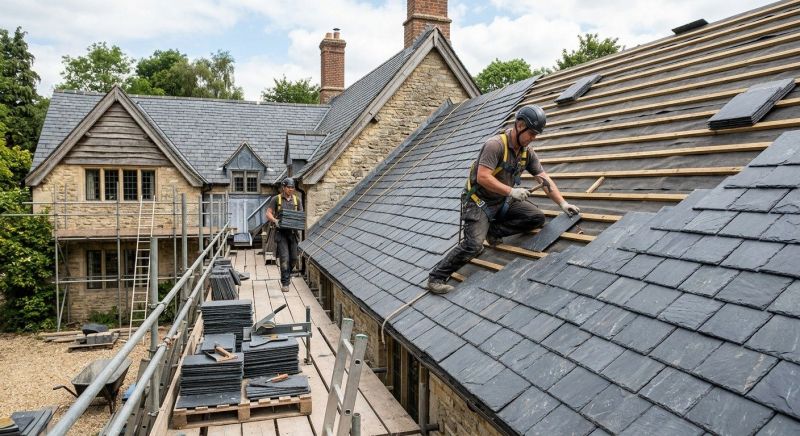 Slate Roof Installation in Dahlonega, GA