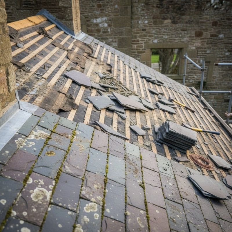 Slate Roof Replacement in Alpharetta, GA