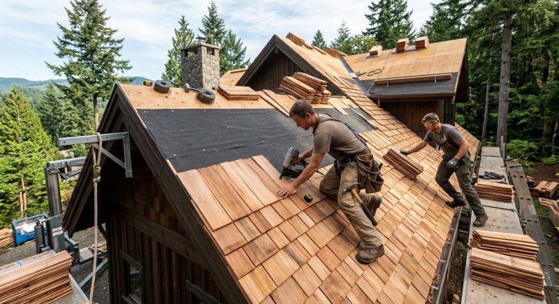 Wood Roofing Installation in Canton, GA