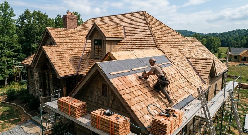 Wood Roofing Installation in Hall County, GA