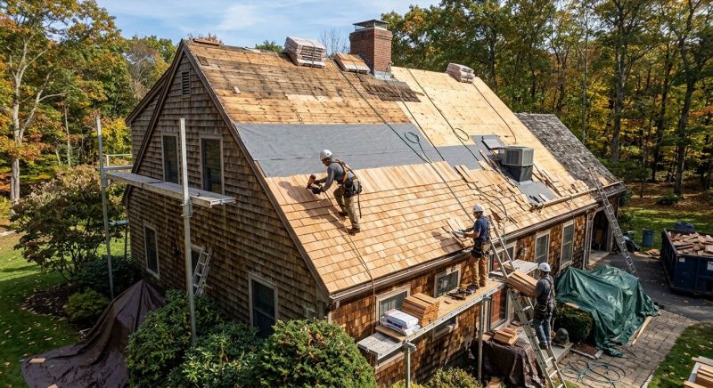 Wood Shingle Roof Replacement in Cumming, GA